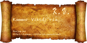 Kammer Viktória névjegykártya